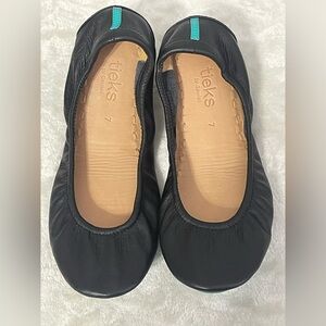 Tieks by Gavrieli Black Leather Ballet Flats Size 7 Casual Comfort Flex